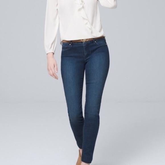 WHBM The Jeggings Dark Wash Mid Rise Jeans sz 2 - Picture 3 of 9